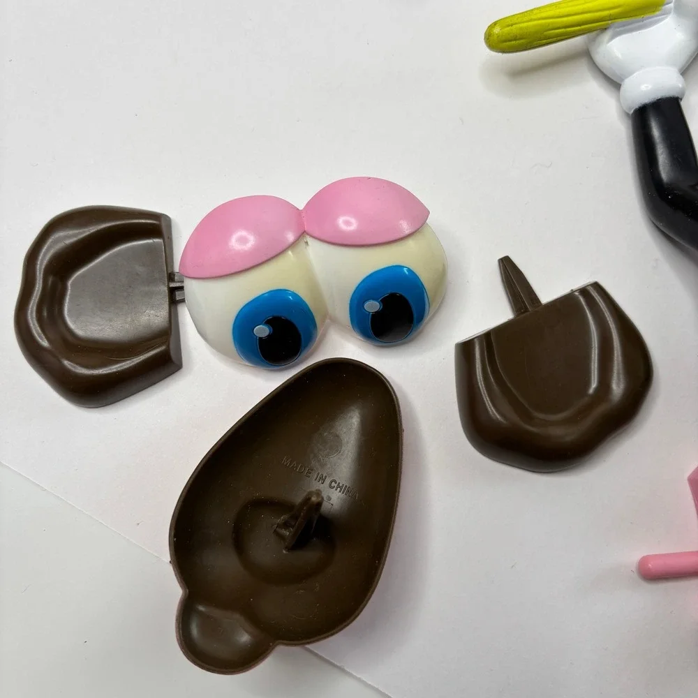 Mr Potato Head Pumpkin Push In Pieces Witch Dog Pig Dog Cat Vintage Halloween